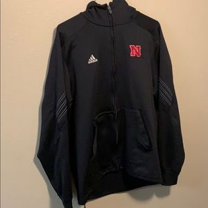 Adidas large black sweater with hidden pocket